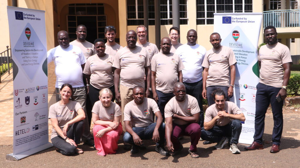 DEVISE4KE Consortium partners posing outside University of Rongo