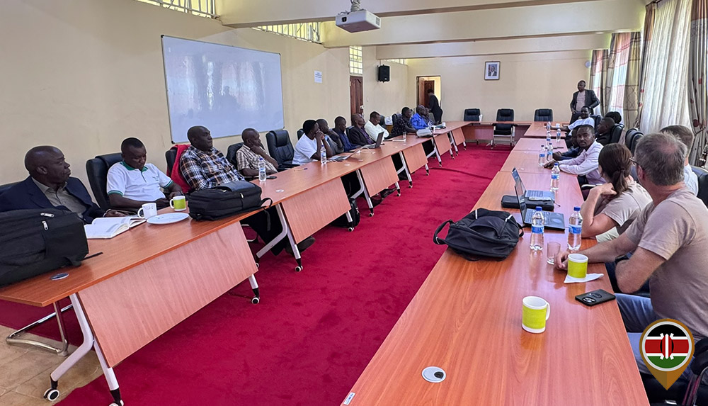 Prof Jonathan Mulwa of Rongo University welcoming participants to the training