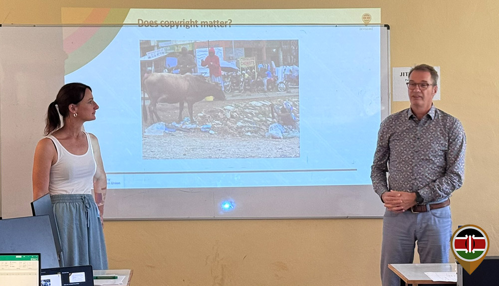 Dr Peter Kaune trained participants on the use of Excel spreadsheets and copyright