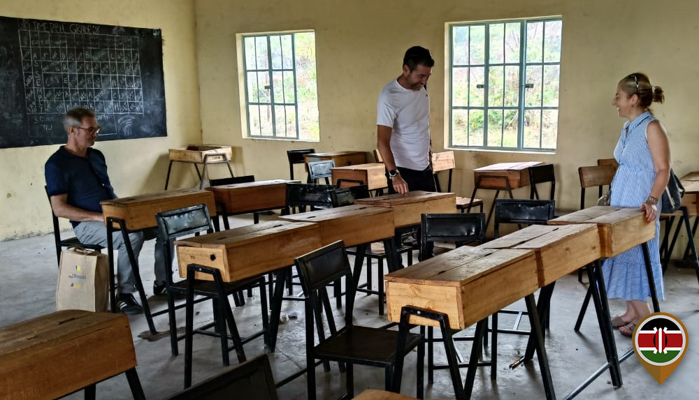 A typical classroom in one of the schools