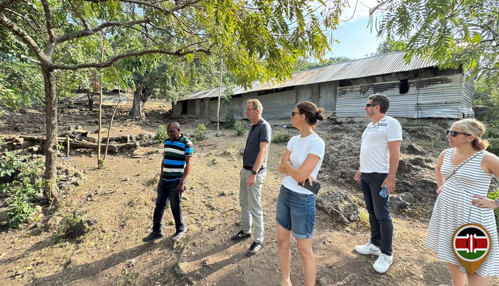 Visiting another school on the north of Mfangano Island