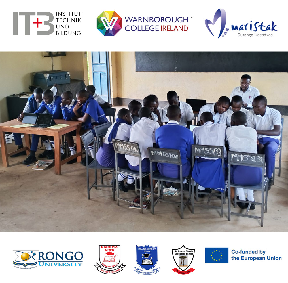 Students at Miramba Mixed Secondary School working through their three tasks