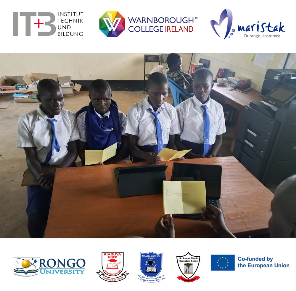 Students at Miramba Mixed Secondary School working through their three tasks