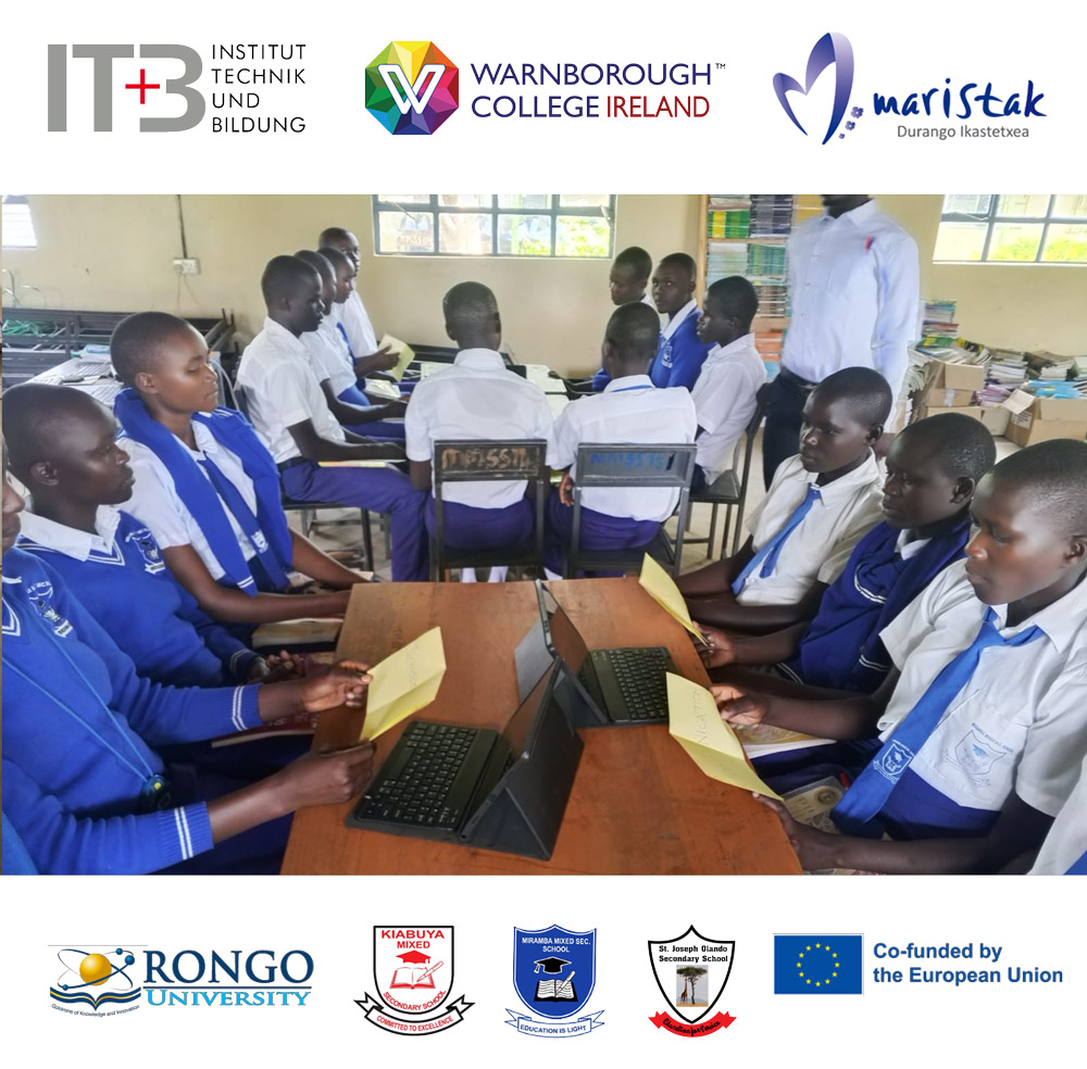 Students at Miramba Mixed Secondary School working through their three tasks