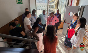 Visitors were taken to each part of the school