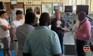 Being shown the electrical department